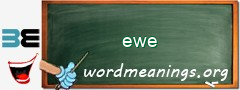 WordMeaning blackboard for ewe